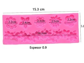 Molde silicona guarda encaje flor